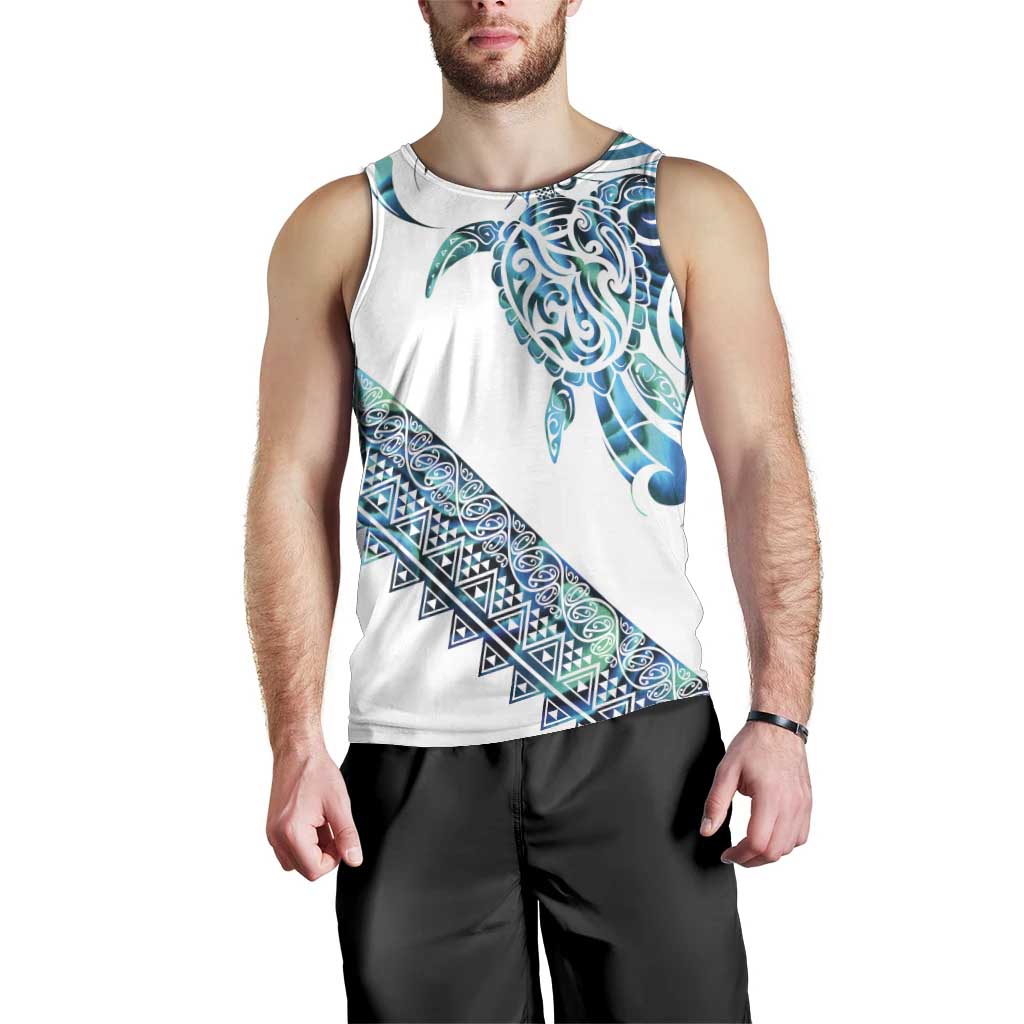 Kahui Whetu Paua shell Kowhaiwhai Taniko Personalised Men Tank Top Turtle Tattoo Maori Tribal Style LT9 - Polynesian Pride