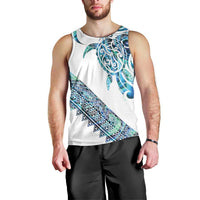 Kahui Whetu Paua shell Kowhaiwhai Taniko Personalised Men Tank Top Turtle Tattoo Maori Tribal Style LT9 - Polynesian Pride