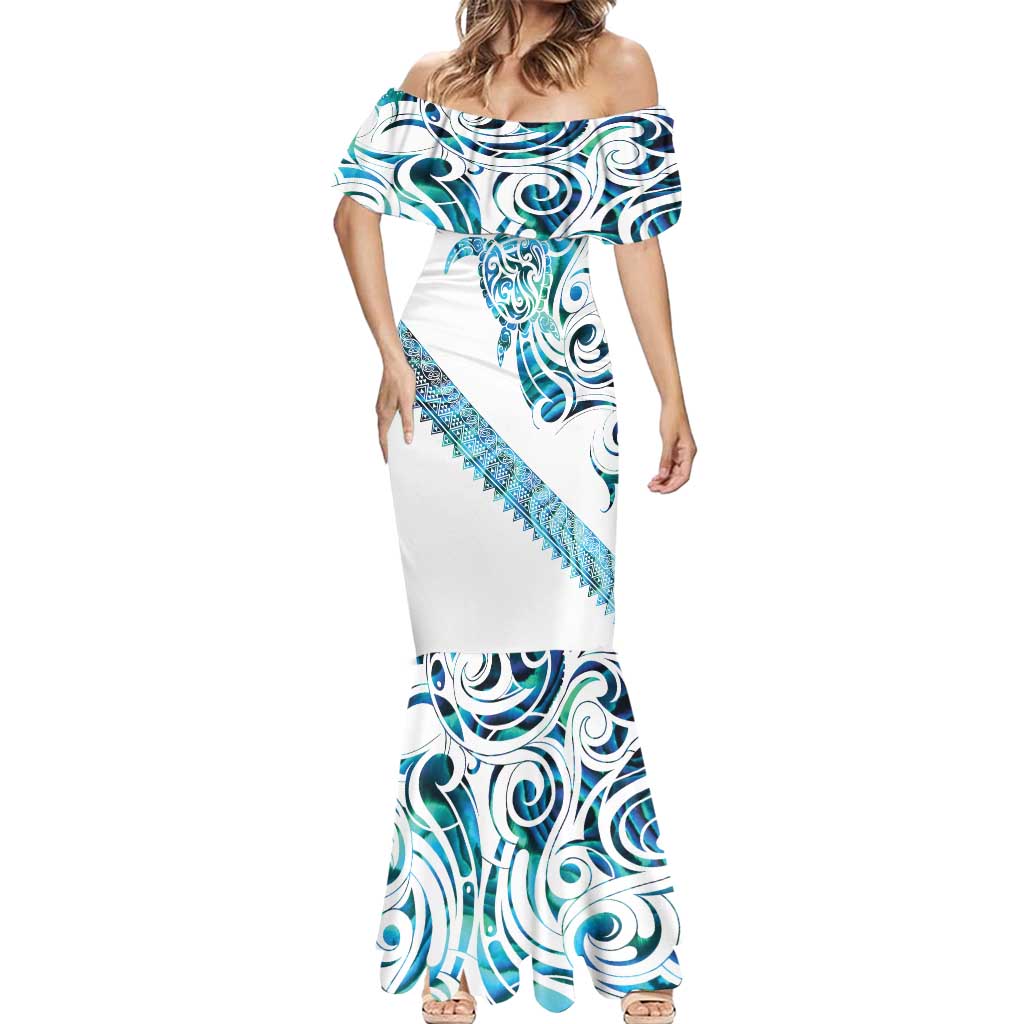 Kahui Whetu Paua shell Kowhaiwhai Taniko Personalised Mermaid Dress Turtle Tattoo Maori Tribal Style LT9 - Polynesian Pride