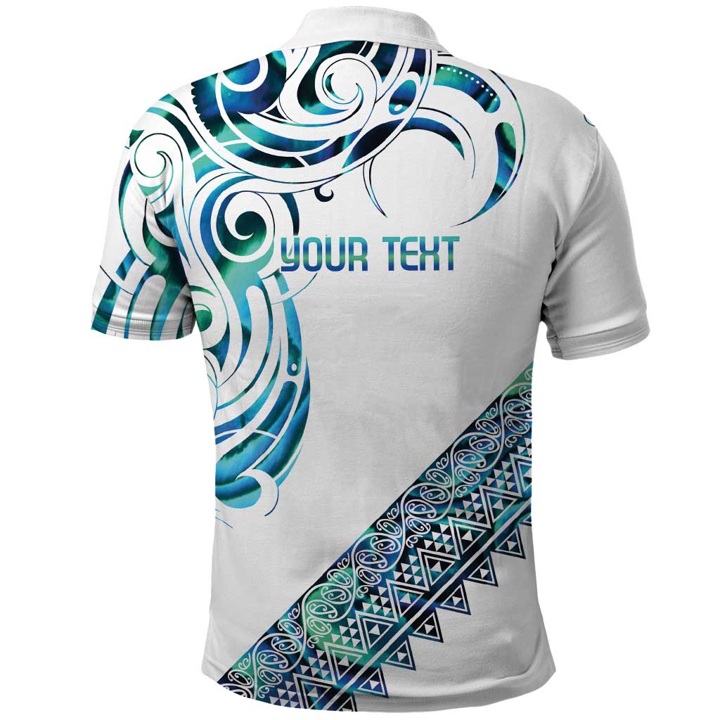 Kahui Whetu Paua shell Kowhaiwhai Taniko Personalised Polo Shirt Turtle Tattoo Maori Tribal Style LT9 - Polynesian Pride