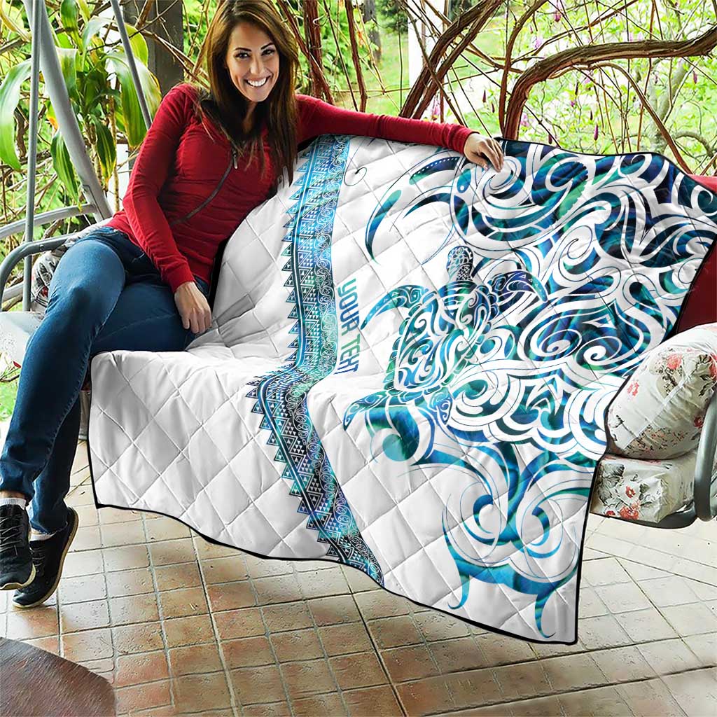 Kahui Whetu Paua shell Kowhaiwhai Taniko Personalised Quilt Turtle Tattoo Maori Tribal Style