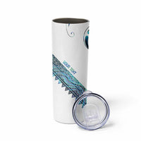 Kahui Whetu Paua shell Kowhaiwhai Taniko Personalised Skinny Tumbler Turtle Tattoo Maori Tribal Style LT9 - Polynesian Pride