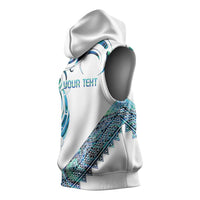 Kahui Whetu Paua shell Kowhaiwhai Taniko Personalised Sleeveless Hoodie Turtle Tattoo Maori Tribal Style LT9 - Polynesian Pride