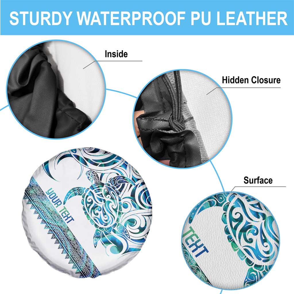 Kahui Whetu Paua shell Kowhaiwhai Taniko Personalised Spare Tire Cover Turtle Tattoo Maori Tribal Style LT9 - Polynesian Pride