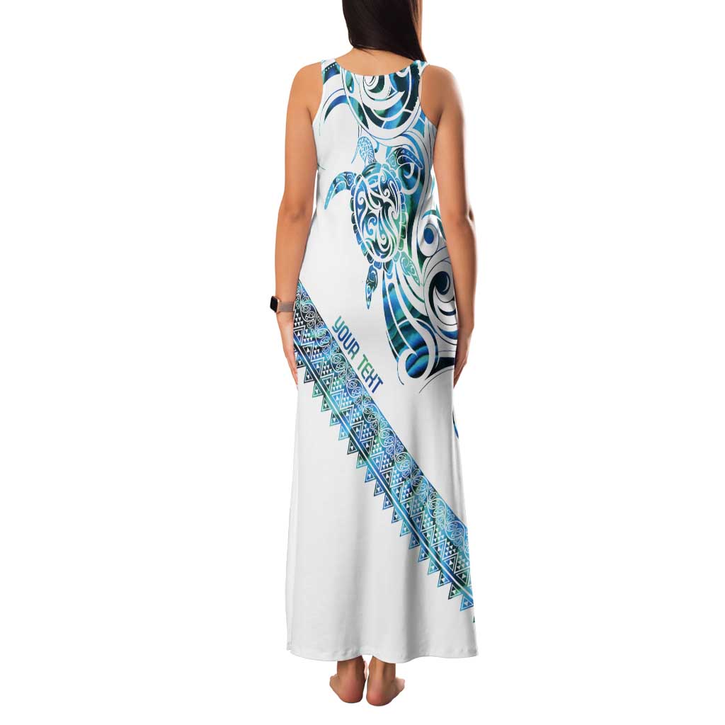 Kahui Whetu Paua shell Kowhaiwhai Taniko Personalised Tank Maxi Dress Turtle Tattoo Maori Tribal Style LT9 - Polynesian Pride