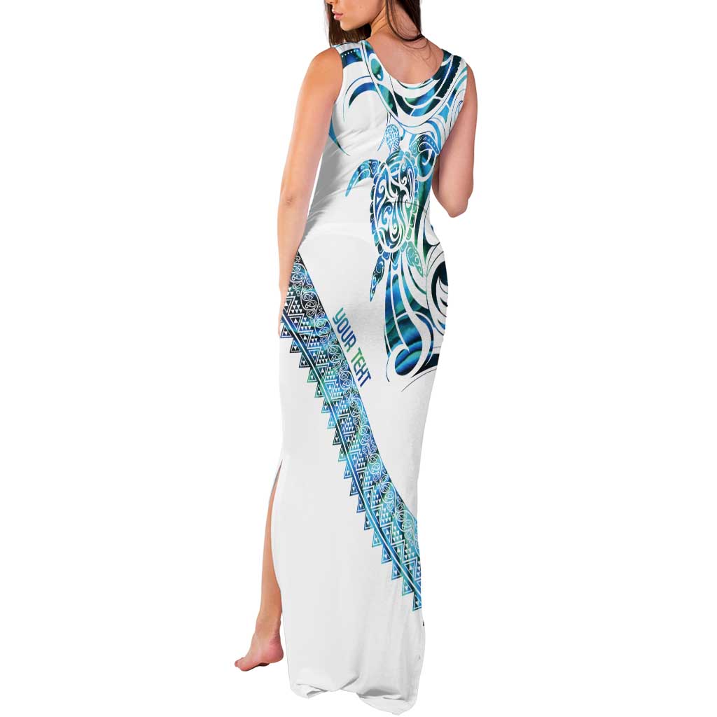 Kahui Whetu Paua shell Kowhaiwhai Taniko Personalised Tank Maxi Dress Turtle Tattoo Maori Tribal Style LT9 - Polynesian Pride