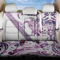 Mawhero Paua shell Kowhaiwhai Taniko Personalised Back Car Seat Cover Turtle Tattoo Maori Tribal Style LT9 One Size Pink - Polynesian Pride