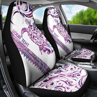 Mawhero Paua shell Kowhaiwhai Taniko Personalised Car Seat Cover Turtle Tattoo Maori Tribal Style LT9 - Polynesian Pride