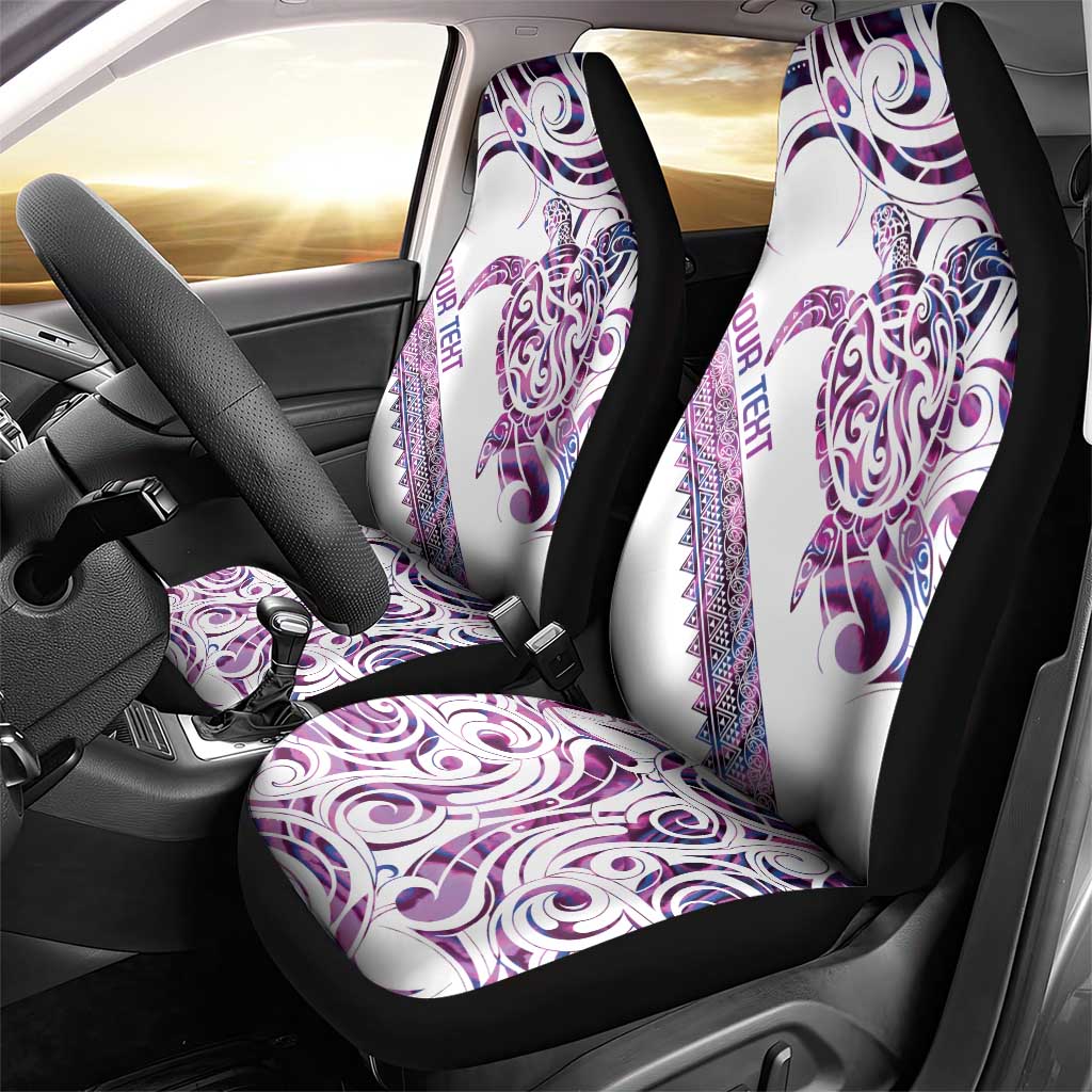 Mawhero Paua shell Kowhaiwhai Taniko Personalised Car Seat Cover Turtle Tattoo Maori Tribal Style LT9 - Polynesian Pride