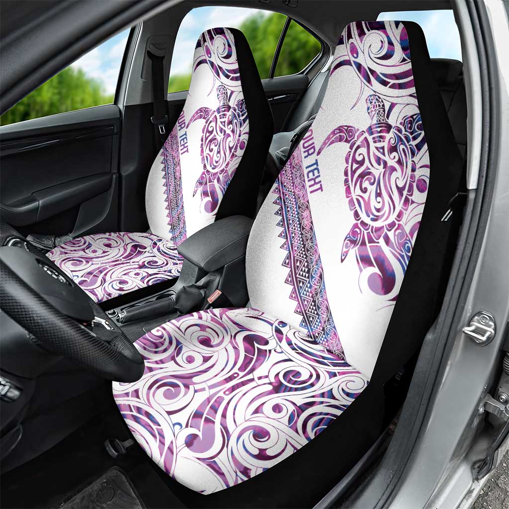 Mawhero Paua shell Kowhaiwhai Taniko Personalised Car Seat Cover Turtle Tattoo Maori Tribal Style LT9 - Polynesian Pride