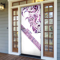Mawhero Paua shell Kowhaiwhai Taniko Personalised Door Cover Turtle Tattoo Maori Tribal Style LT9 - Polynesian Pride