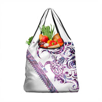 Mawhero Paua shell Kowhaiwhai Taniko Personalised Grocery Bag Turtle Tattoo Maori Tribal Style LT9 1-pack One Size Pink - Polynesian Pride