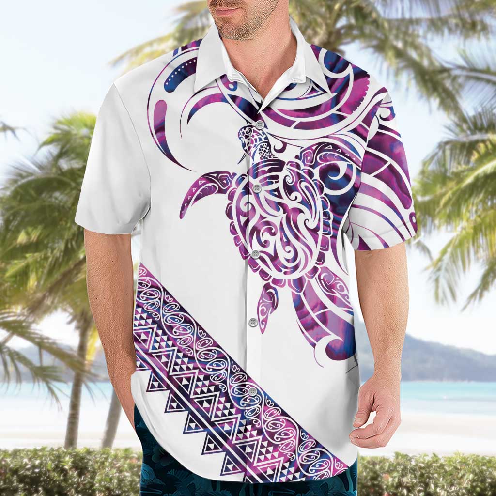 Mawhero Paua shell Kowhaiwhai Taniko Personalised Hawaiian Shirt Turtle Tattoo Maori Tribal Style LT9 - Polynesian Pride