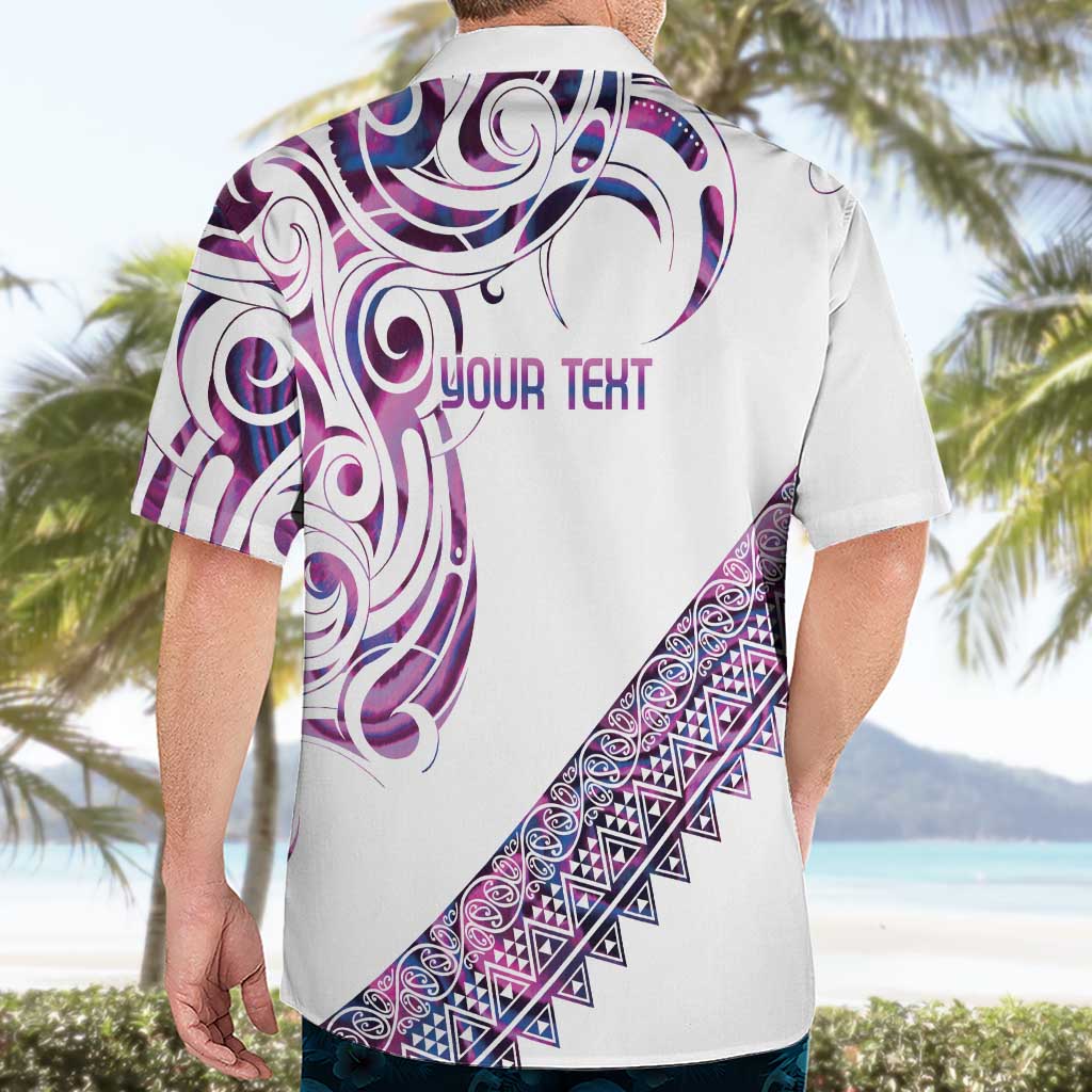 Mawhero Paua shell Kowhaiwhai Taniko Personalised Hawaiian Shirt Turtle Tattoo Maori Tribal Style LT9 - Polynesian Pride
