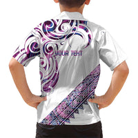 Mawhero Paua shell Kowhaiwhai Taniko Personalised Hawaiian Shirt Turtle Tattoo Maori Tribal Style LT9 - Polynesian Pride