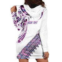 Mawhero Paua shell Kowhaiwhai Taniko Personalised Hoodie Dress Turtle Tattoo Maori Tribal Style LT9 - Polynesian Pride