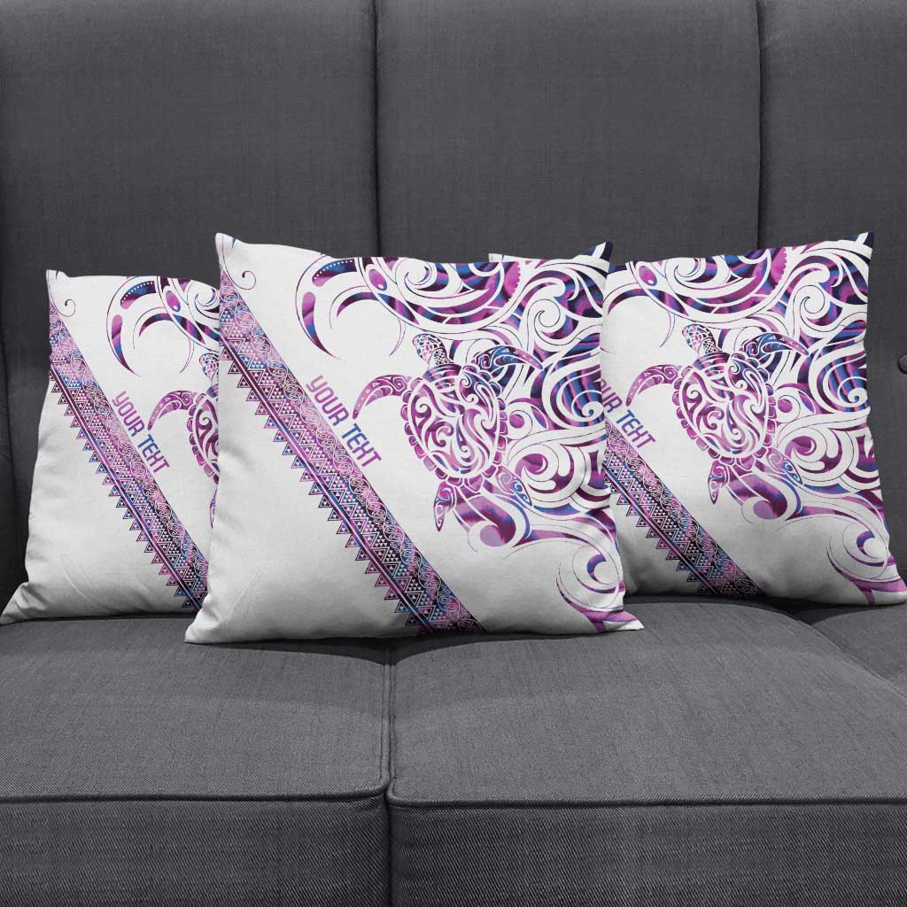 Mawhero Paua shell Kowhaiwhai Taniko Personalised Pillow Cover Turtle Tattoo Maori Tribal Style LT9 - Polynesian Pride