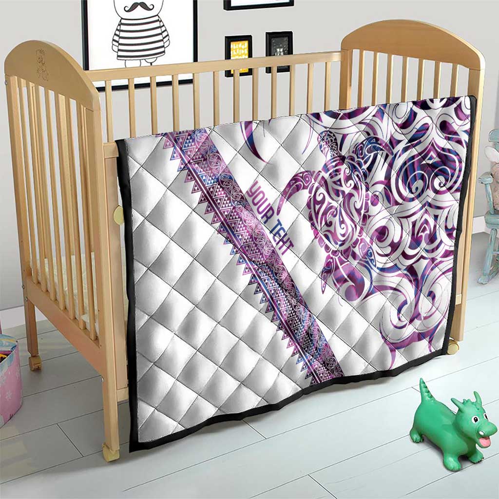 Mawhero Paua shell Kowhaiwhai Taniko Personalised Quilt Turtle Tattoo Maori Tribal Style
