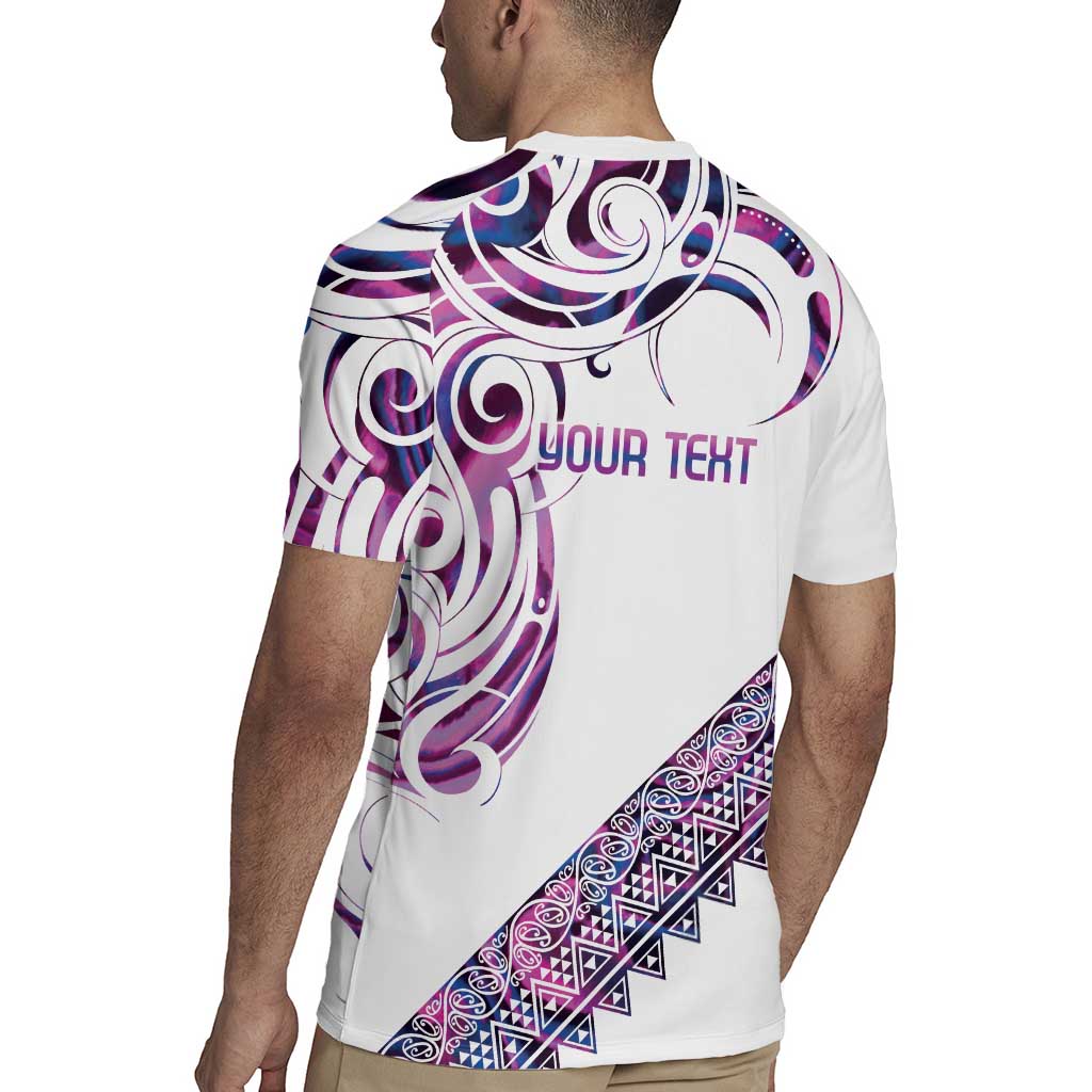 Mawhero Paua shell Kowhaiwhai Taniko Personalised Rugby Jersey Turtle Tattoo Maori Tribal Style LT9 - Polynesian Pride