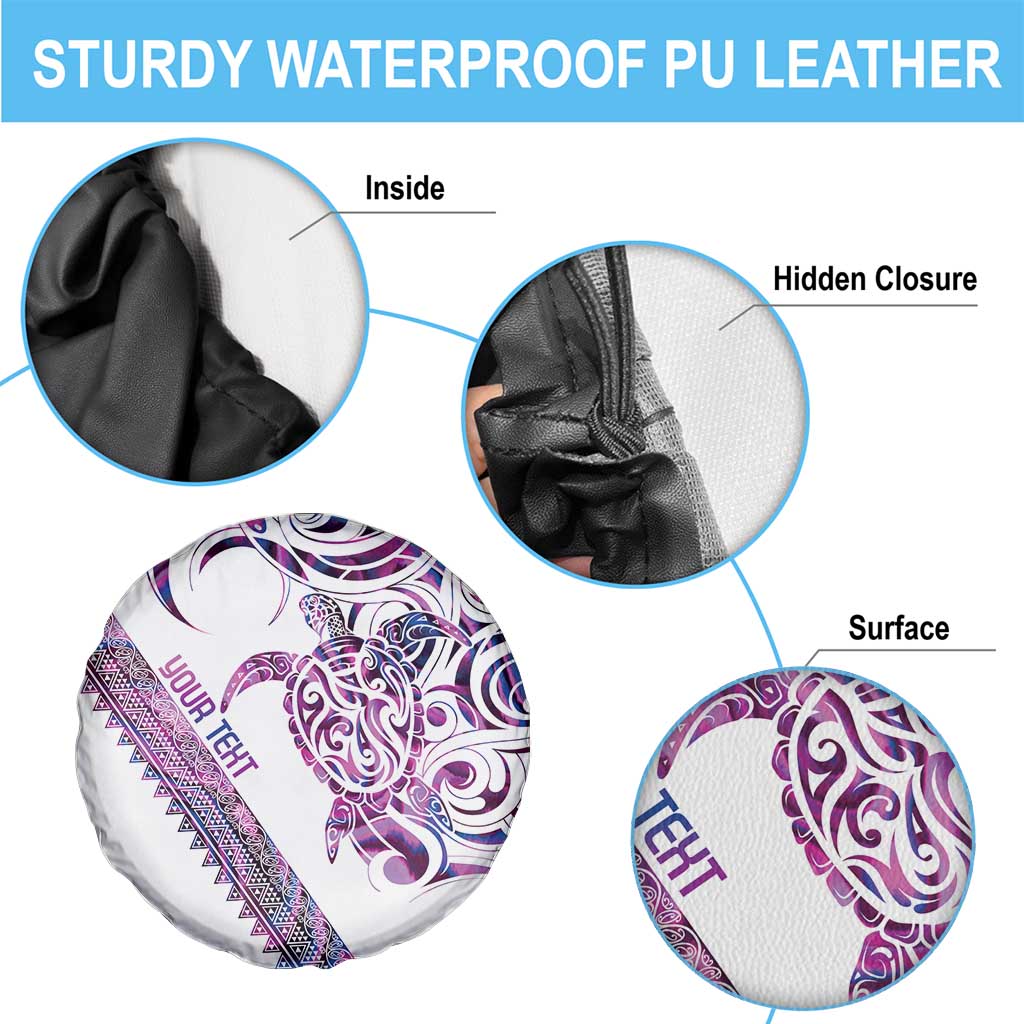 Mawhero Paua shell Kowhaiwhai Taniko Personalised Spare Tire Cover Turtle Tattoo Maori Tribal Style LT9 - Polynesian Pride