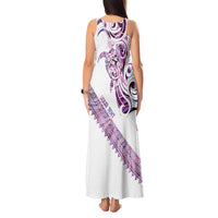 Mawhero Paua shell Kowhaiwhai Taniko Personalised Tank Maxi Dress Turtle Tattoo Maori Tribal Style LT9 - Polynesian Pride