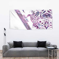 Mawhero Paua shell Kowhaiwhai Taniko Personalised Tapestry Turtle Tattoo Maori Tribal Style LT9 - Polynesian Pride