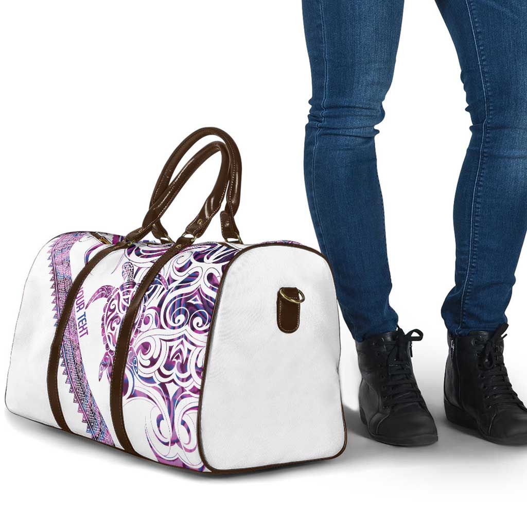 Mawhero Paua shell Kowhaiwhai Taniko Personalised Travel Bag Turtle Tattoo Maori Tribal Style LT9 - Polynesian Pride