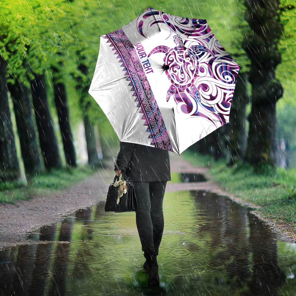 Mawhero Paua shell Kowhaiwhai Taniko Personalised Umbrella Turtle Tattoo Maori Tribal Style LT9 - Polynesian Pride