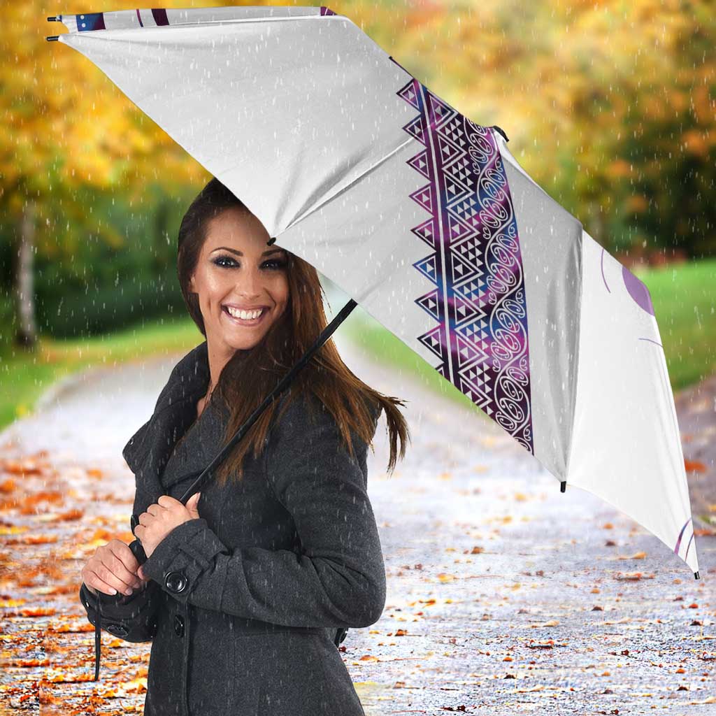 Mawhero Paua shell Kowhaiwhai Taniko Personalised Umbrella Turtle Tattoo Maori Tribal Style LT9 - Polynesian Pride