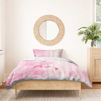 Breast Cancer Awareness Bedding Set Maile Pikake Lokelani Crown Flower Lei Inspired