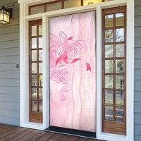 Breast Cancer Awareness Door Cover Maile Pikake Lokelani Crown Flower Lei Inspired LT9 - Polynesian Pride