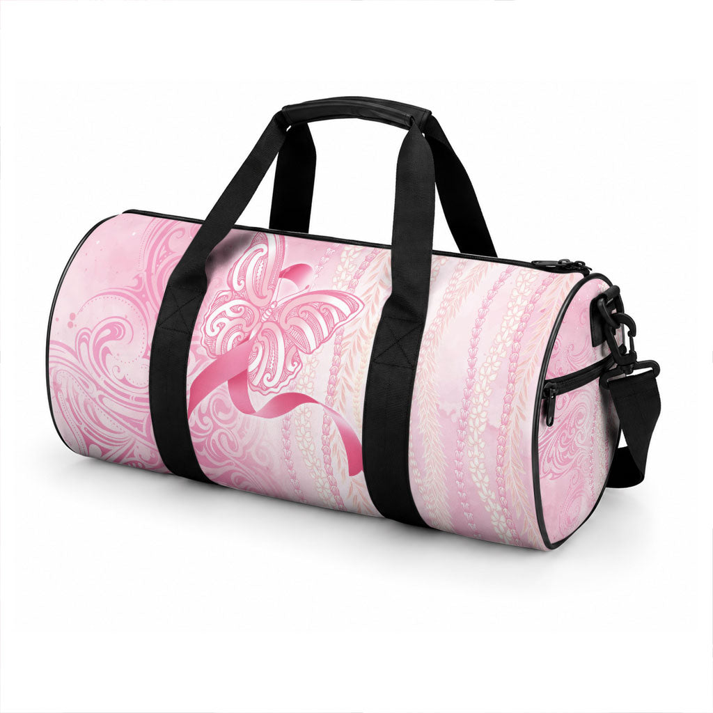 Breast Cancer Support Duffle Bag Maile Pikake Lokelani Crown Flower Lei Inspired LT9 - Polynesian Pride