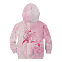 Breast Cancer Awareness Kid Hoodie Maile Pikake Lokelani Crown Flower Lei Inspired LT9 - Polynesian Pride