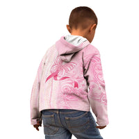 Breast Cancer Awareness Kid Hoodie Maile Pikake Lokelani Crown Flower Lei Inspired LT9 - Polynesian Pride