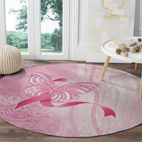 Breast Cancer Awareness Round Carpet Maile Pikake Lokelani Crown Flower Lei Inspired
