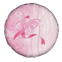 Breast Cancer Awareness Spare Tire Cover Maile Pikake Lokelani Crown Flower Lei Inspired LT9 - Polynesian Pride