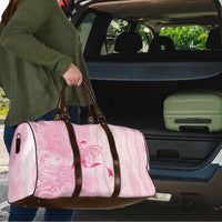 Breast Cancer Awareness Travel Bag Maile Pikake Lokelani Crown Flower Lei Inspired LT9 - Polynesian Pride
