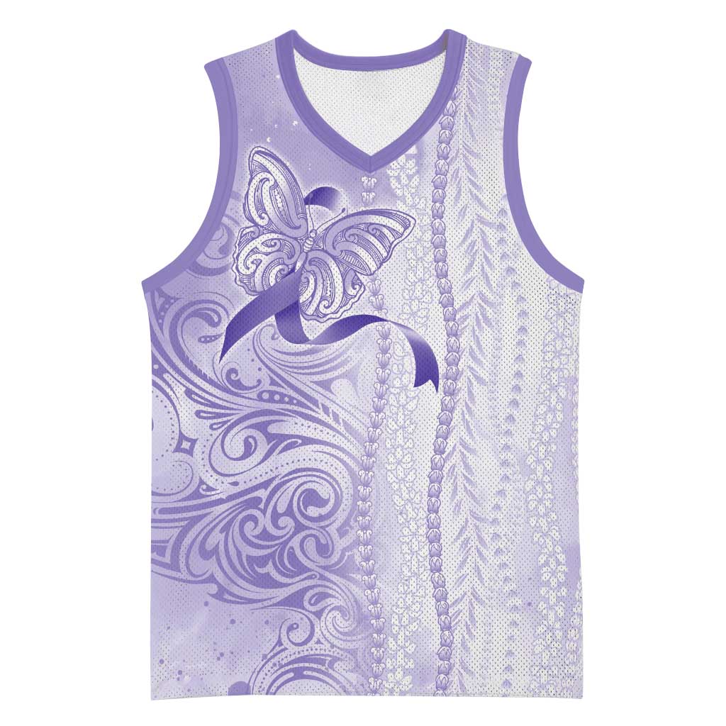 Epilepsy Awareness Basketball Jersey Maile Pikake Lokelani Crown Flower Lei Inspired