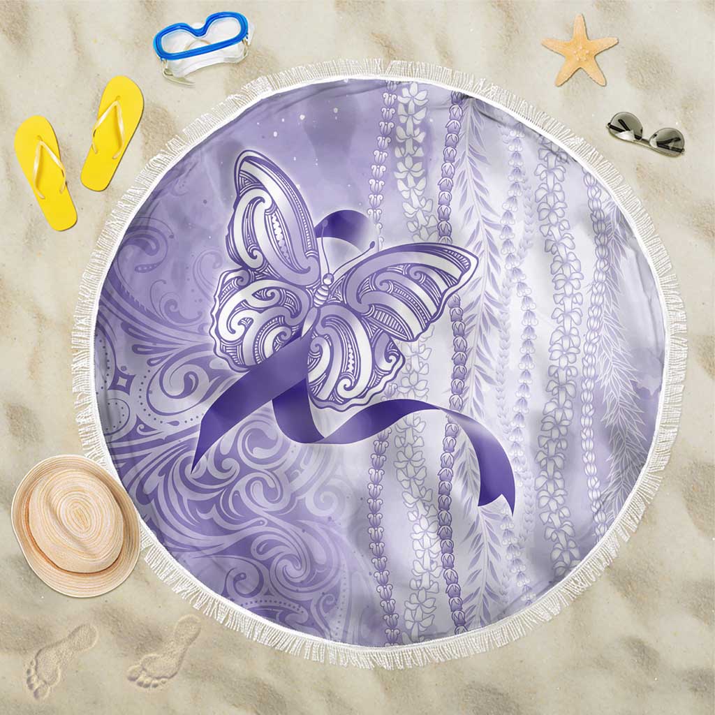 Epilepsy Awareness Beach Blanket Maile Pikake Lokelani Crown Flower Lei Inspired