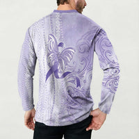 Epilepsy Awareness Button Sweatshirt Maile Pikake Lokelani Crown Flower Lei Inspired