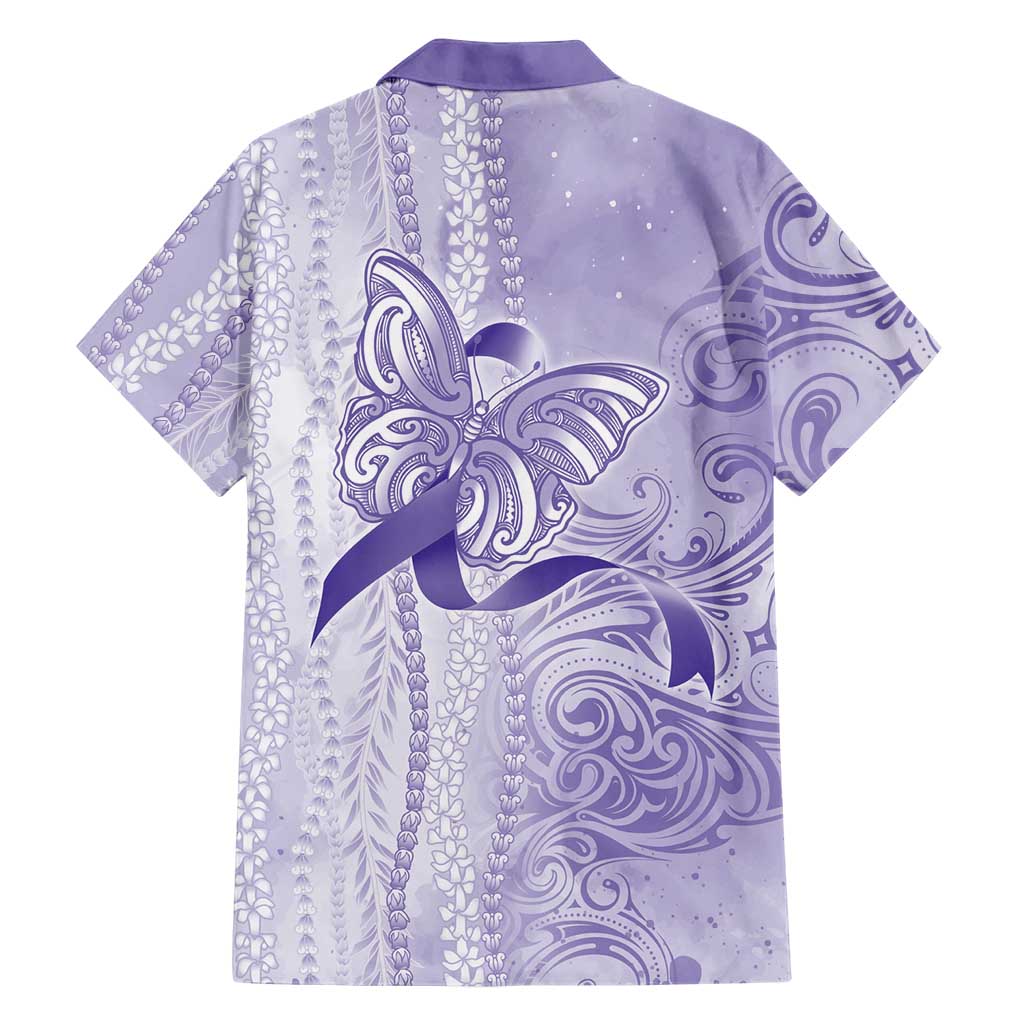 Epilepsy Awareness Family Matching Short Sleeve Bodycon Dress and Hawaiian Shirt Maile Pikake Lokelani Crown Flower Lei Inspired LT9 - Polynesian Pride