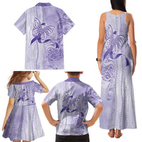 Epilepsy Awareness Family Matching Tank Maxi Dress and Hawaiian Shirt Maile Pikake Lokelani Crown Flower Lei Inspired LT9 - Polynesian Pride