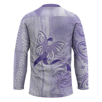 Epilepsy Awareness Hockey Jersey Maile Pikake Lokelani Crown Flower Lei Inspired LT9 - Polynesian Pride