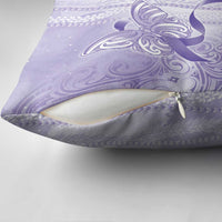 Epilepsy Awareness Pillow Cover Maile Pikake Lokelani Crown Flower Lei Inspired LT9 - Polynesian Pride