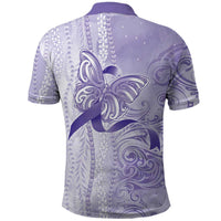 Epilepsy Awareness Polo Shirt Maile Pikake Lokelani Crown Flower Lei Inspired