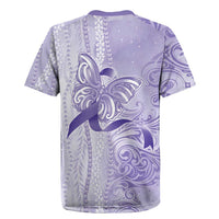 Epilepsy Awareness Rugby Jersey Maile Pikake Lokelani Crown Flower Lei Inspired