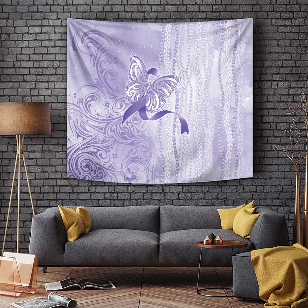 Epilepsy Awareness Tapestry Maile Pikake Lokelani Crown Flower Lei Inspired