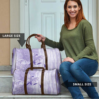 Epilepsy Awareness Travel Bag Maile Pikake Lokelani Crown Flower Lei Inspired