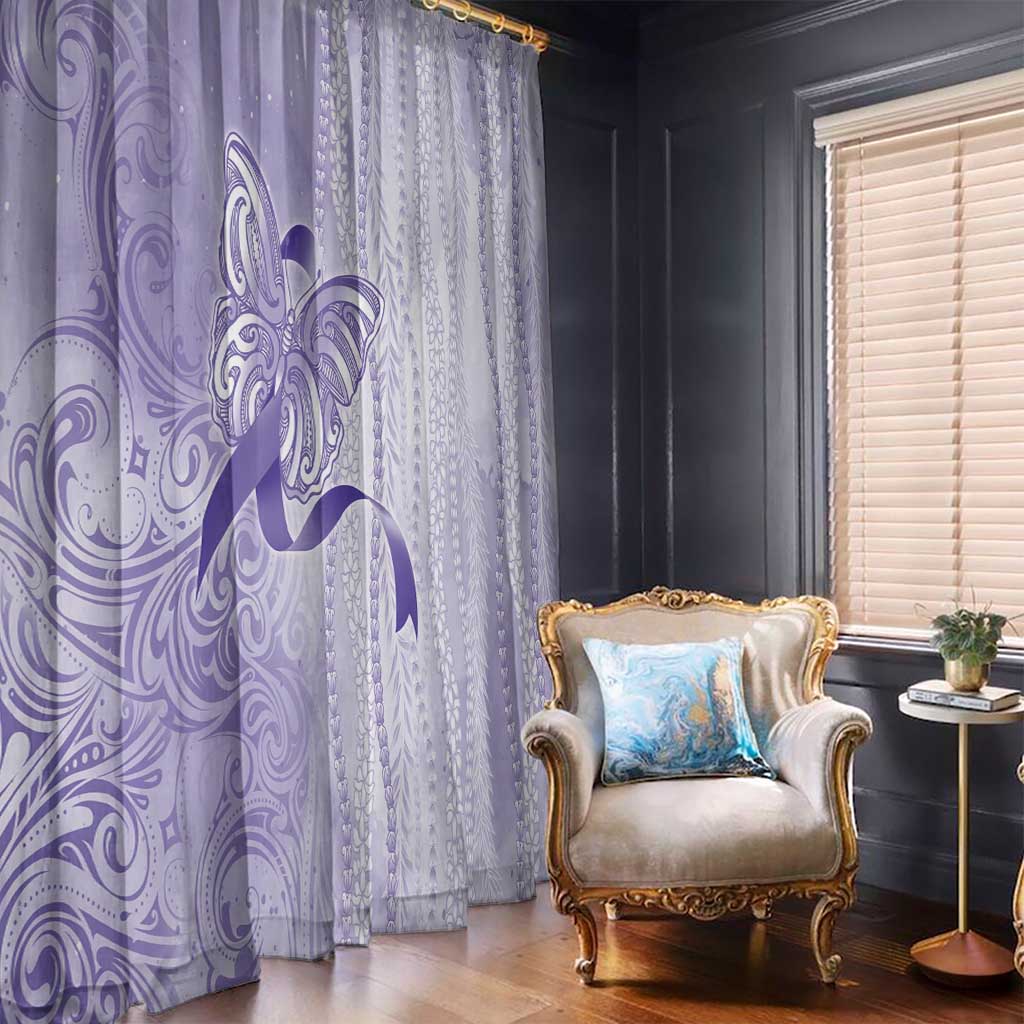 Epilepsy Awareness Window Curtain Maile Pikake Lokelani Crown Flower Lei Inspired