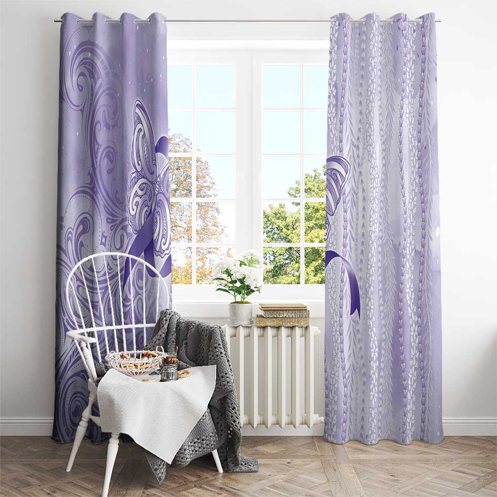 Epilepsy Awareness Window Curtain Maile Pikake Lokelani Crown Flower Lei Inspired